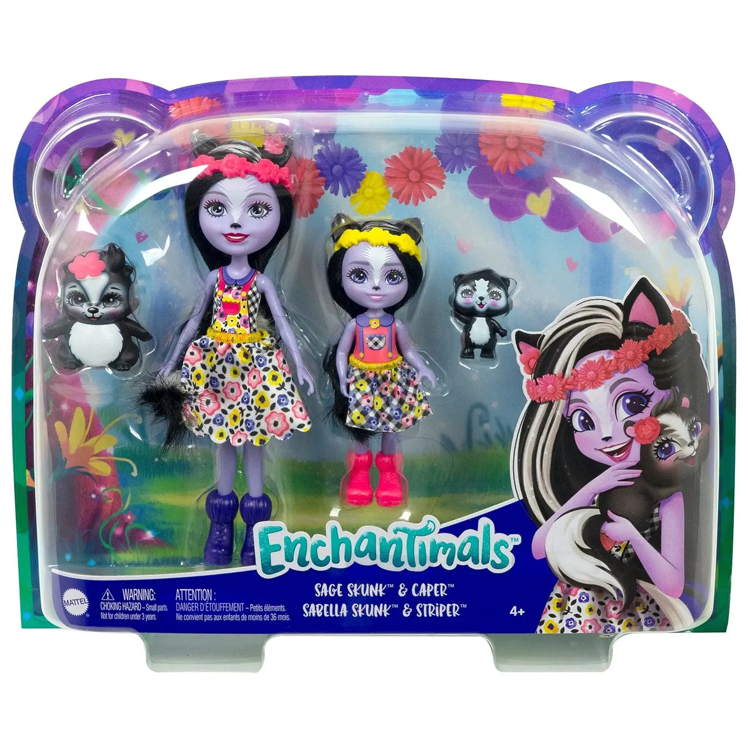 Куклы Игровой набор "Сейдж Скунси с сестричкой и питомцами" - фото