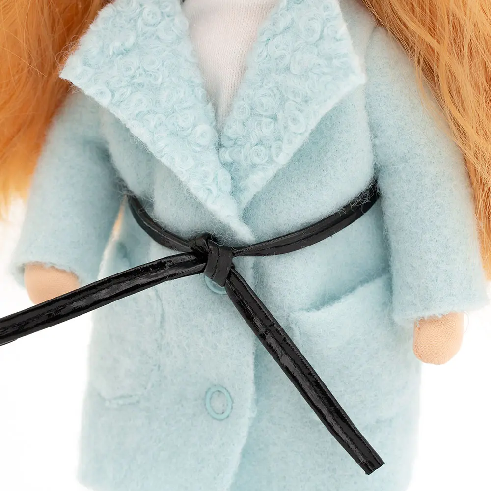 Кукла Sunny в пальто мятного цвета - фото