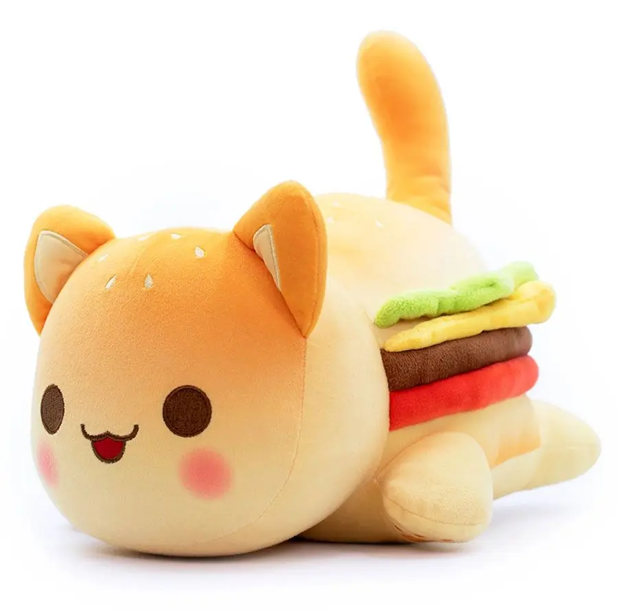 Подушка Кот Гамбургер Hamburger Cat - фото