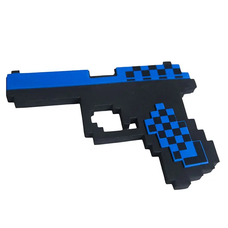 Minecraft 8Бит Пистолет Глок 17 Синий 22 см - фото