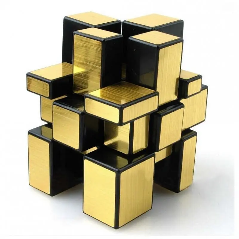 Зеркальный Кубик Золотой - фото