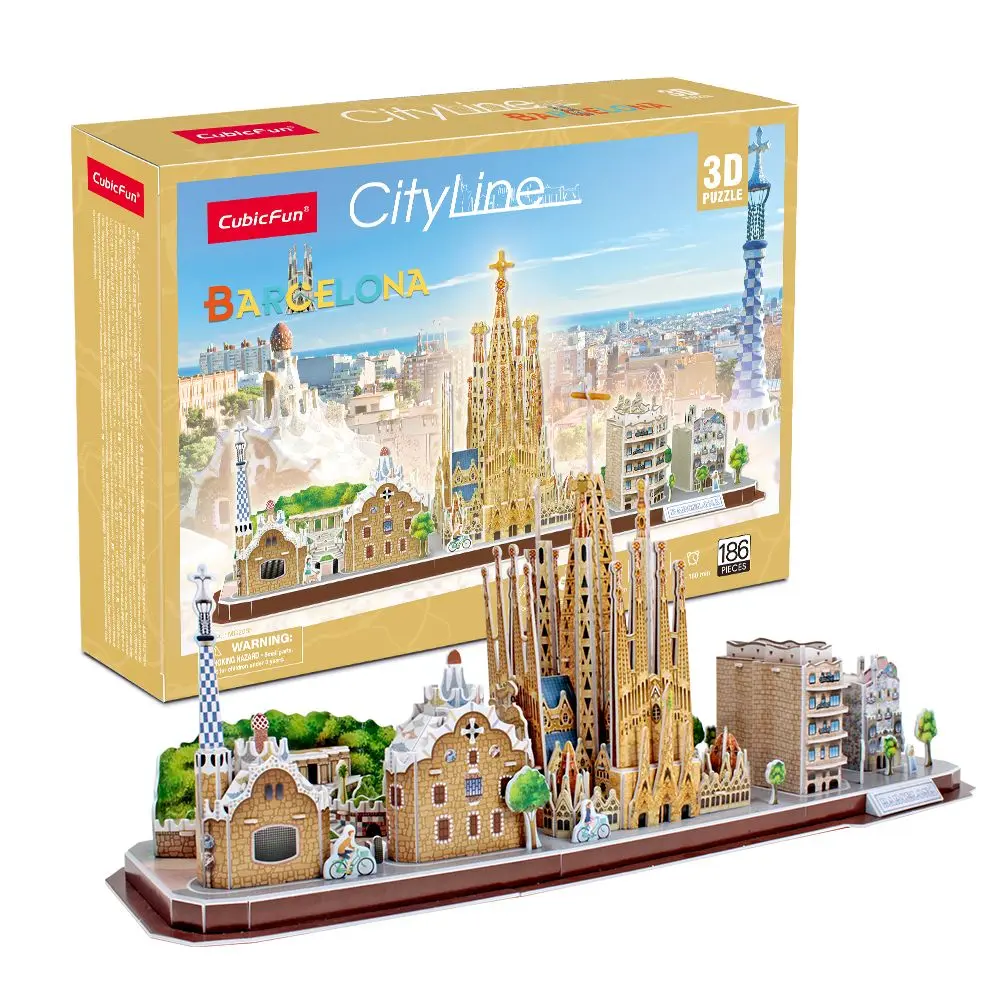 3D пазл CityLine Барселона - фото