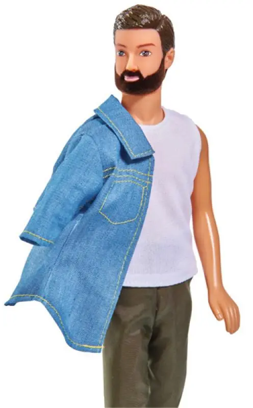 Кукла Кевин с бородой в брюках - фото
