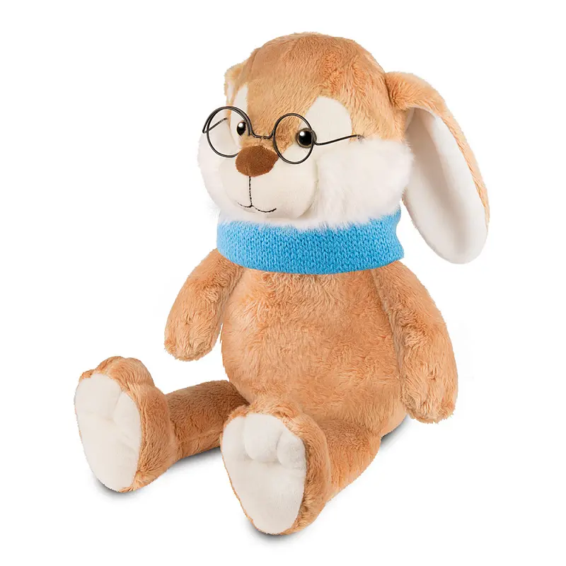 Кролик Эдик в шарфе и в очках - фото