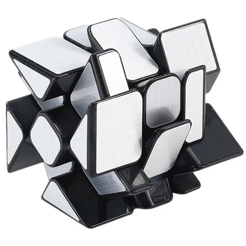 Зеркальный кубик Колесо Серебро - фото