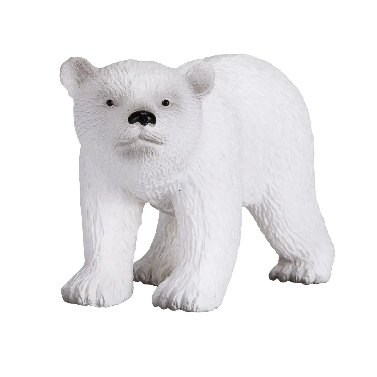 Белый медвежонок идущий - фото