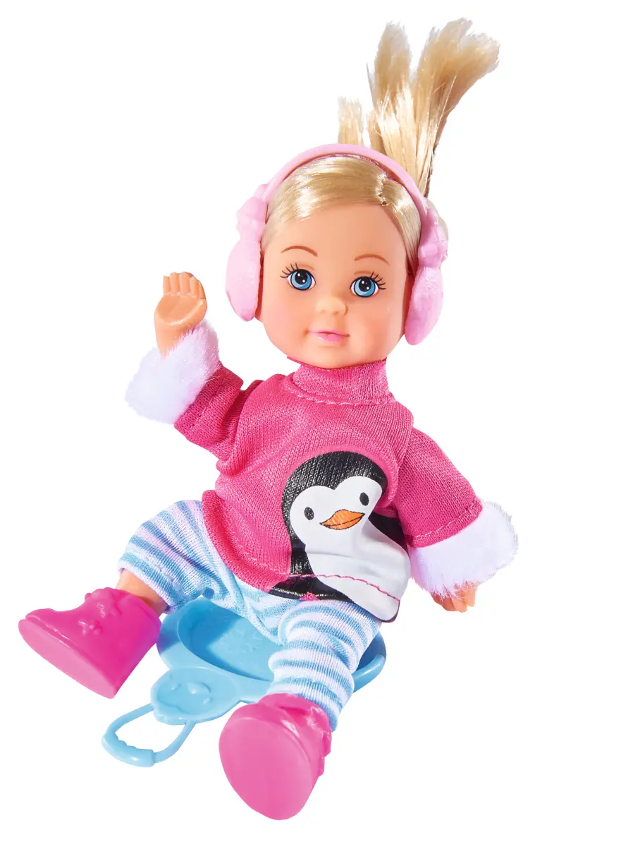Кукла Еви в зимнем костюме - фото