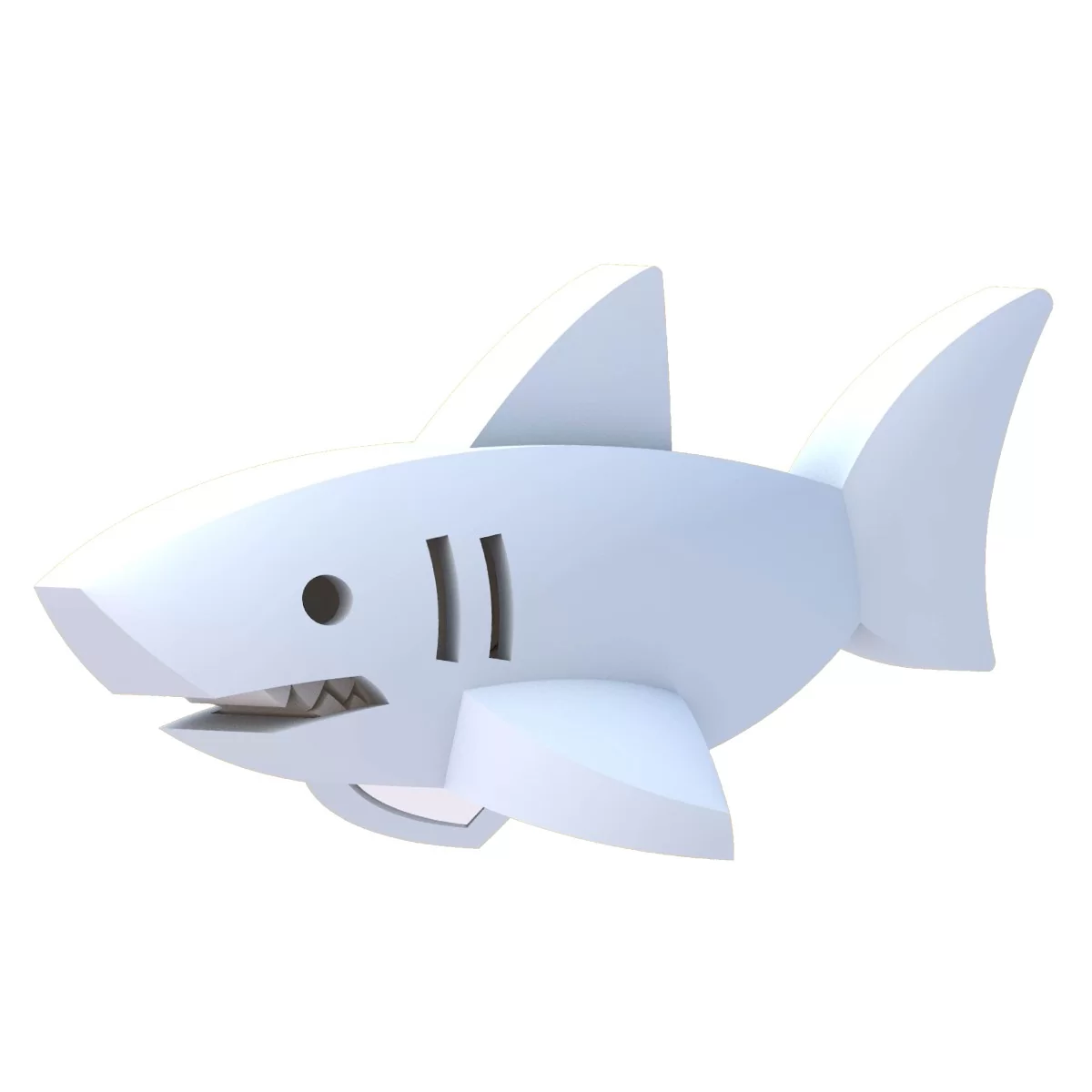 Фигурка магнитная Белая акула - фото