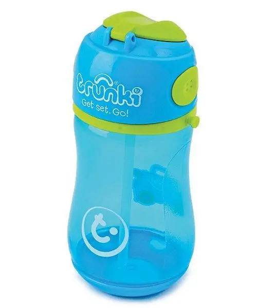 Бутылочка для воды (голубая) - фото