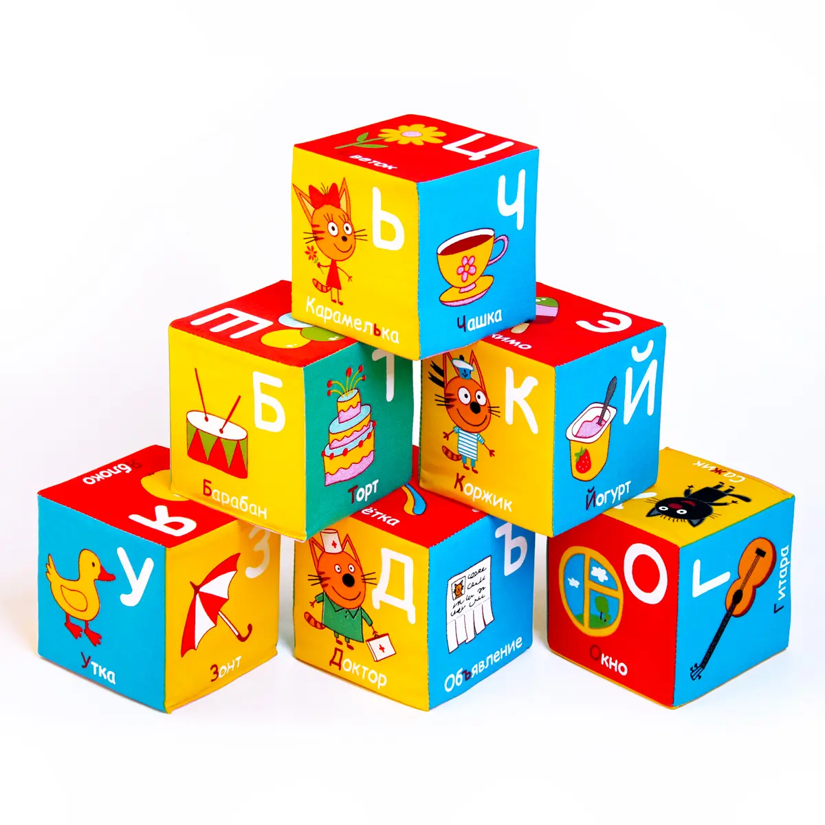 Мягкие кубики "Алфавит" - фото