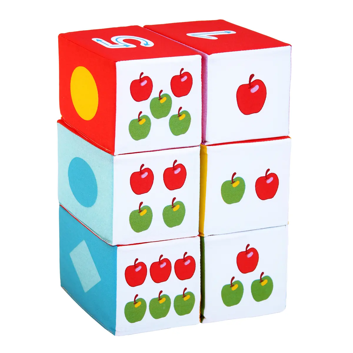 Мягкие кубики "Математика" - фото