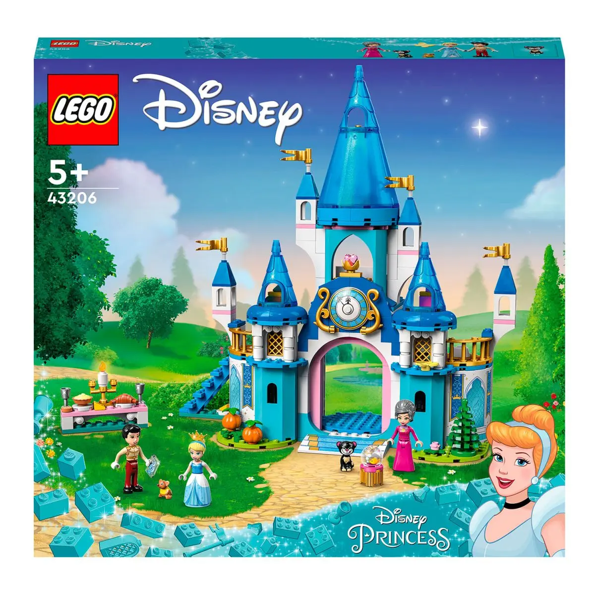 Пластмассовые конструкторы Disney Princess Замок Золушки и Прекрасного принца - фото