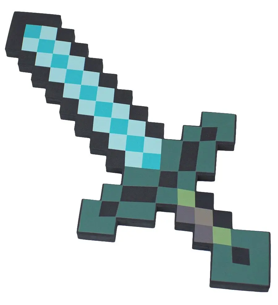 Minecraft 8Бит Меч Aqua 45 см - фото