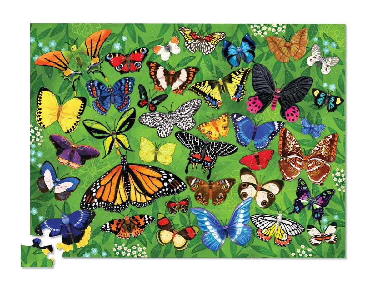 Пазл "36 животных: Бабочки" - фото
