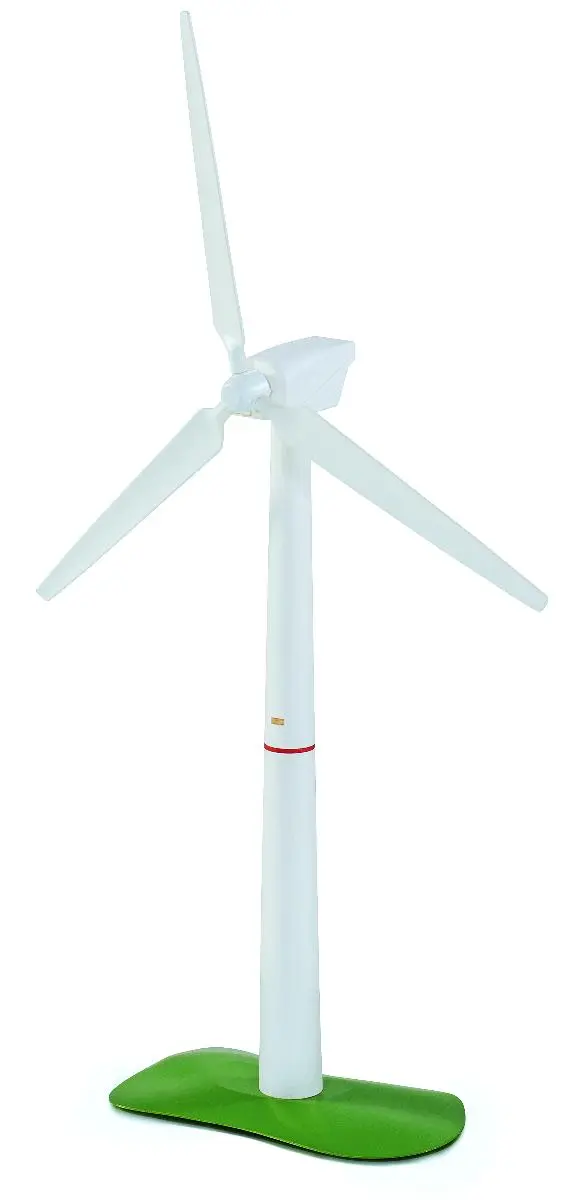 Тягач с ветровой турбиной на прицепе - фото