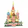 3D пазл Храм Василия Блаженного с LED-подсветкой - фото 3