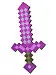 Minecraft 8Бит Меч Зачарованный фиолетовый 30 см - фото 2