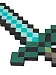 Minecraft 8Бит Меч Aqua 45 см - фото 3