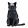 Кошка черная сидящая - фото 3