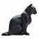 Кошка черная сидящая - фото 4