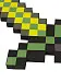 Minecraft 8Бит Меч Золотой 30 см - фото 3