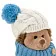 Ёжик Колюнчик в шапке с голубым помпоном (15 см) - фото 5