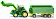 Трактор John Deere с ковшом и прицепом-кузовом - фото 2