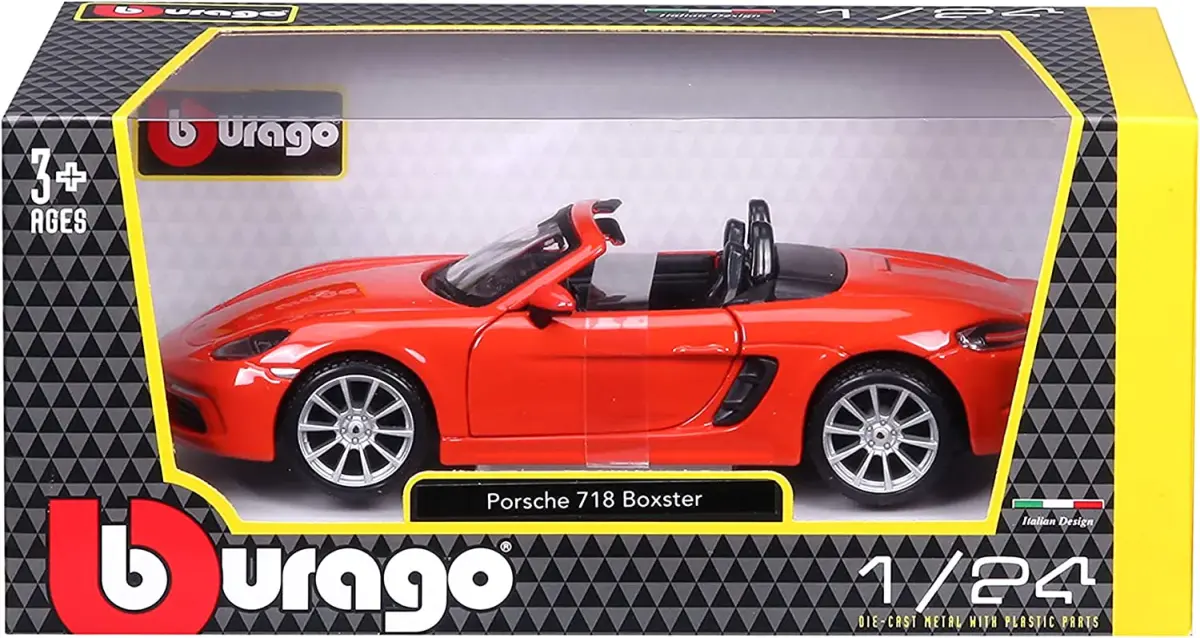 Машинка Porsche 718 Boxster, 1:24 - фото