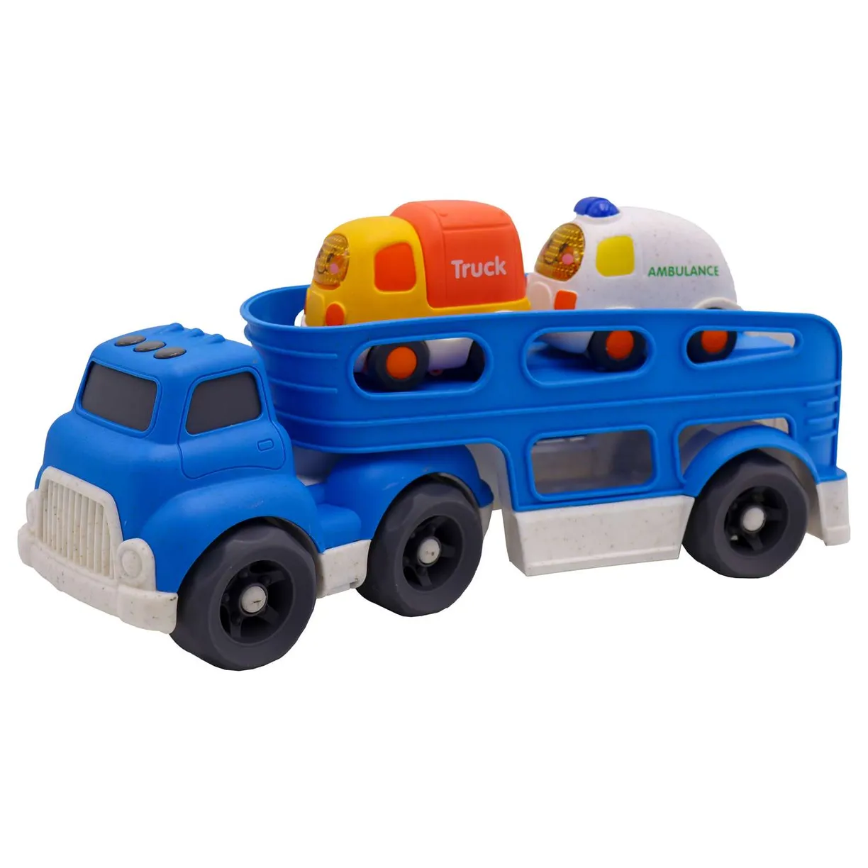 Эко-грузовик с 2 мини машинками - фото