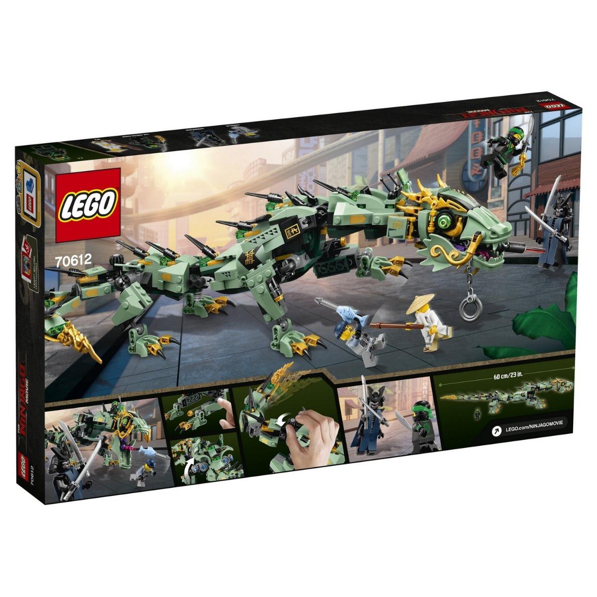 Ninjago Механический Дракон Зелёного Ниндзя Lego 70612 - купить за 3799  рублей рублей в интернет-магазине Юниор