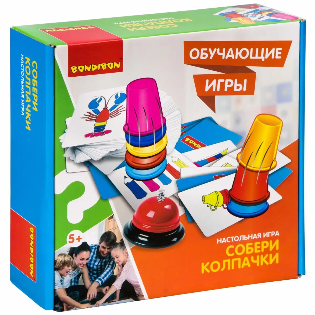 Настольная игра "Собери колпачки" - фото