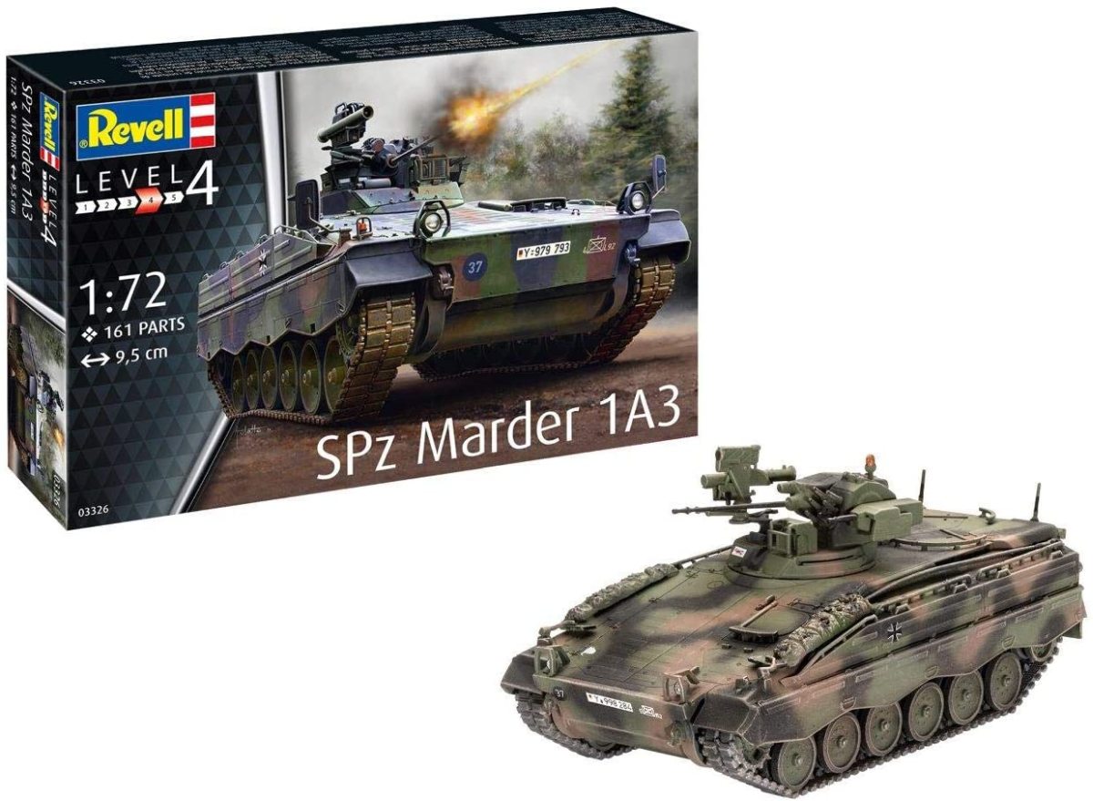 Немецкая боевая машина пехоты SPz Marder 1A3 (1:72) Revell 03326 - купить  за 3190 рублей рублей в интернет-магазине Юниор