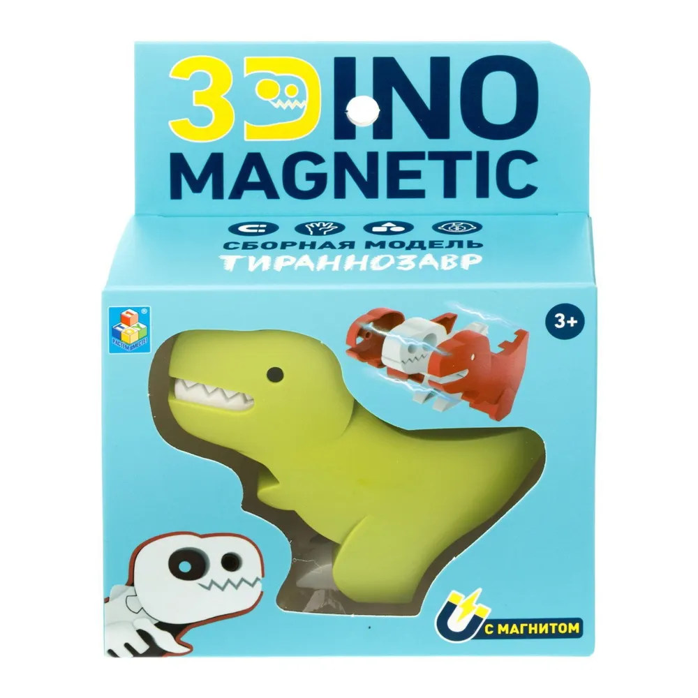 Сборная модель 3Dino Magnetic Тираннозавр - фото