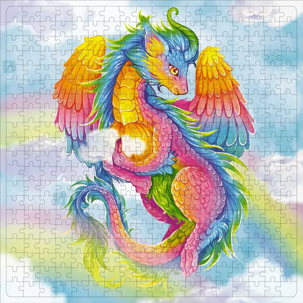 Пазл "Радужный дракон" - фото