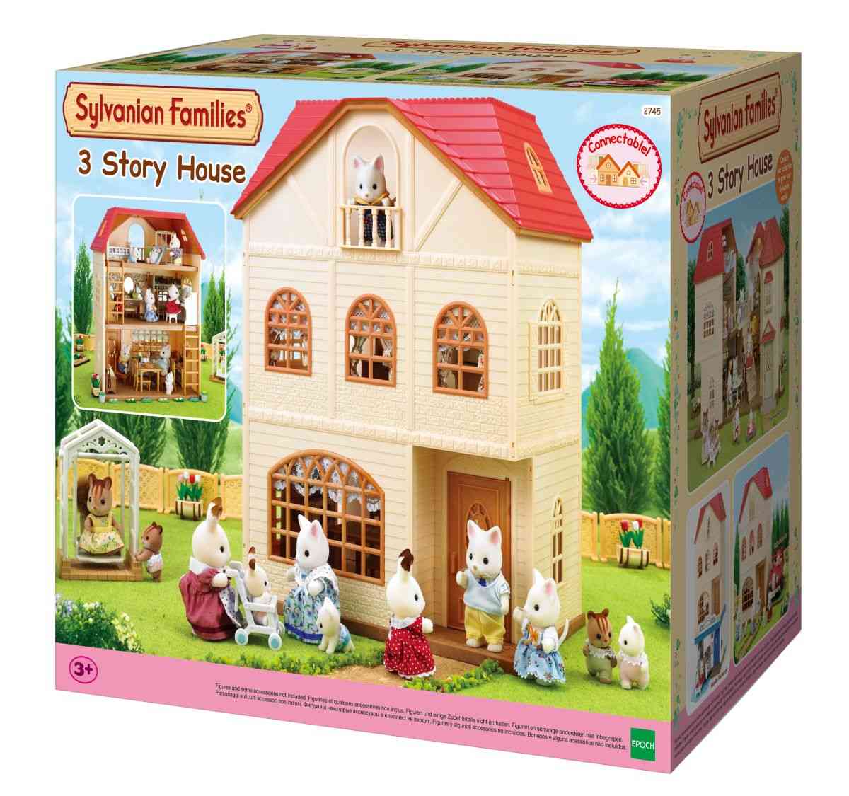 Трёхэтажный дом Sylvanian Families 2745 - купить за 7190 рублей рублей в  интернет-магазине Юниор