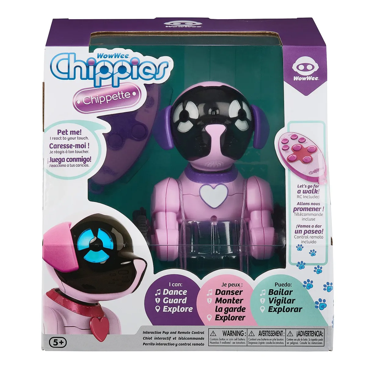 Робот собака Chippies Чиппетта WowWee 2804-3817 - купить за 6490 рублей  рублей в интернет-магазине Юниор