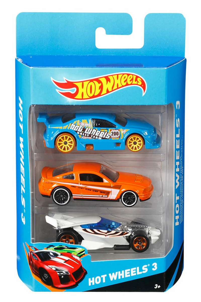 Подарочный набор из 3-х машинок в ассортименте Hot Wheels K5904 - купить за  1030 рублей рублей в интернет-магазине Юниор