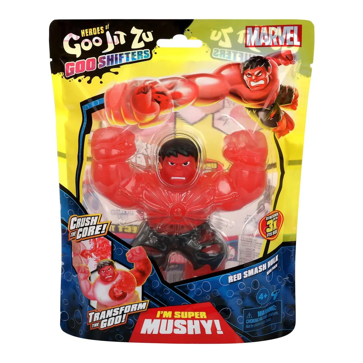 Тянущаяся фигурка Marvel Goo Shifters Красный Халк - фото