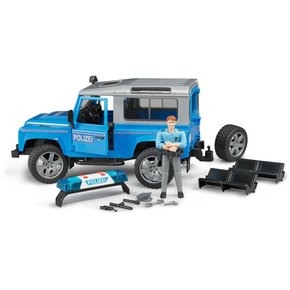 Внедорожник Land Rover Defender Station Wagon Полицейская Bruder 02-597 -  купить за 6190 рублей рублей в интернет-магазине Юниор