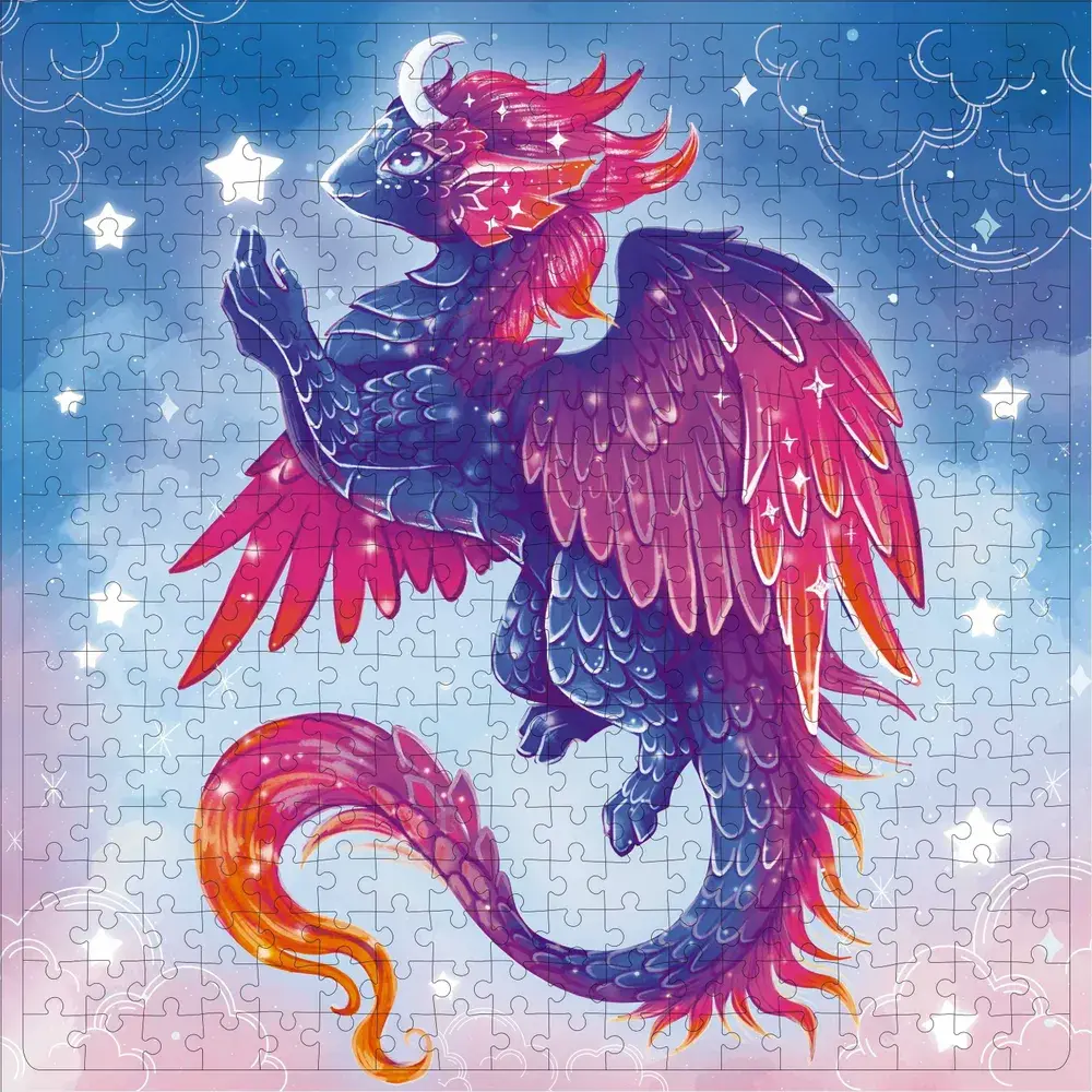 Пазл "Фиолетовый дракон" - фото