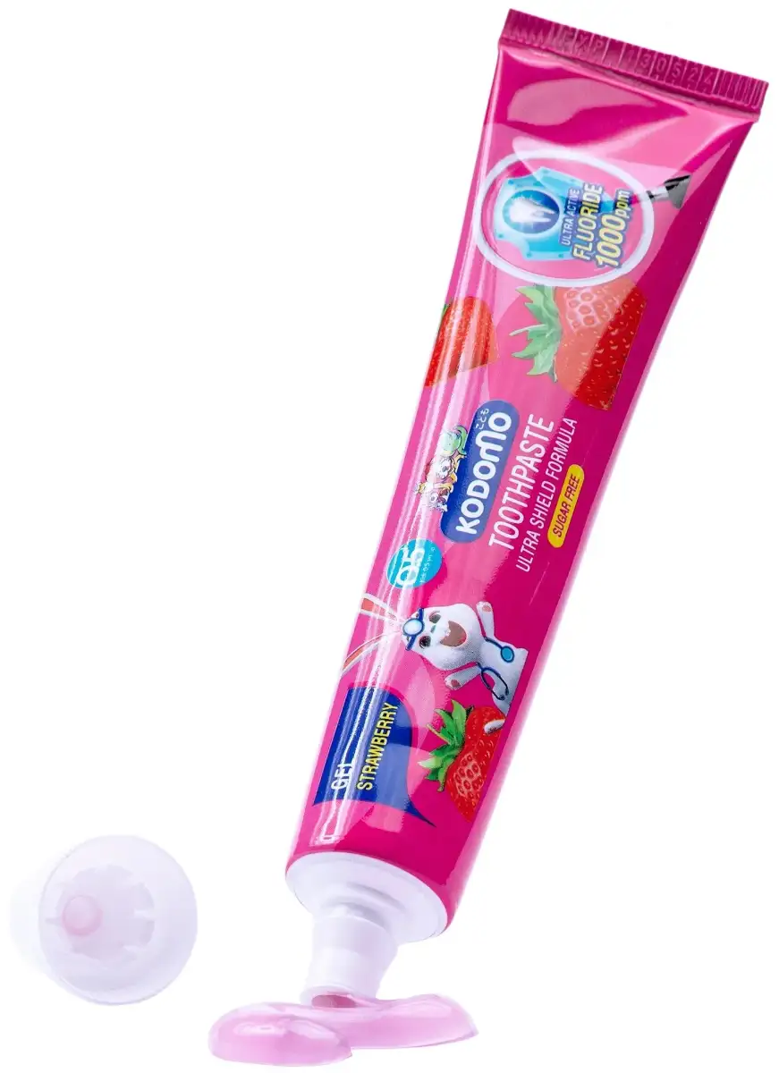 Гелевая зубная паста Клубника с 6 месяцев - фото