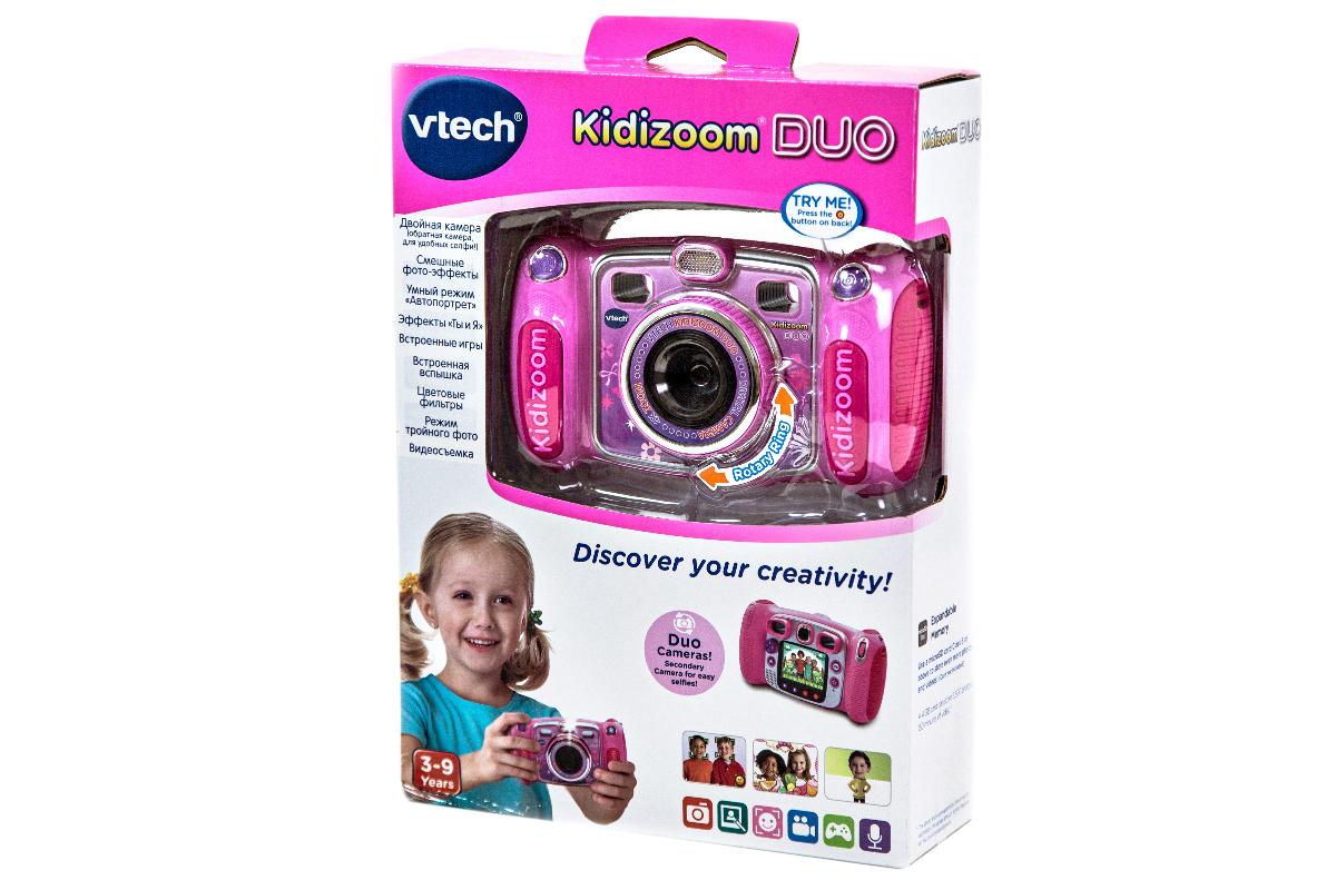 Цифровая камера Kidizoom Duo Vtech 80-170853 - купить за 8690 рублей рублей  в интернет-магазине Юниор