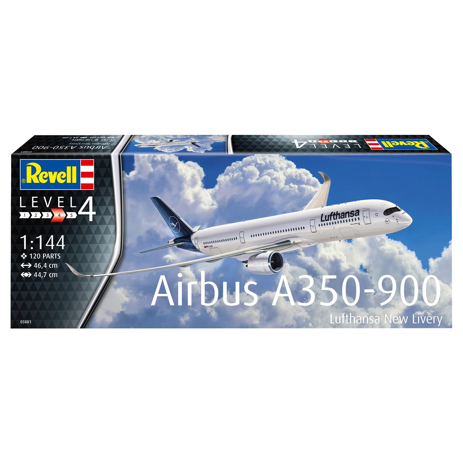 Самолет Airbus A350-900 Lufthansa New Livery (1:144) Revell 03881