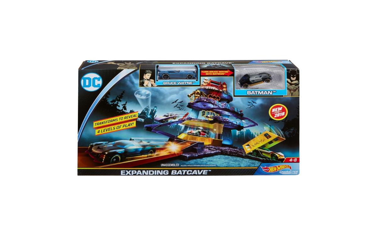 Hot wheels dc comics best sale batman expanding batcave playset