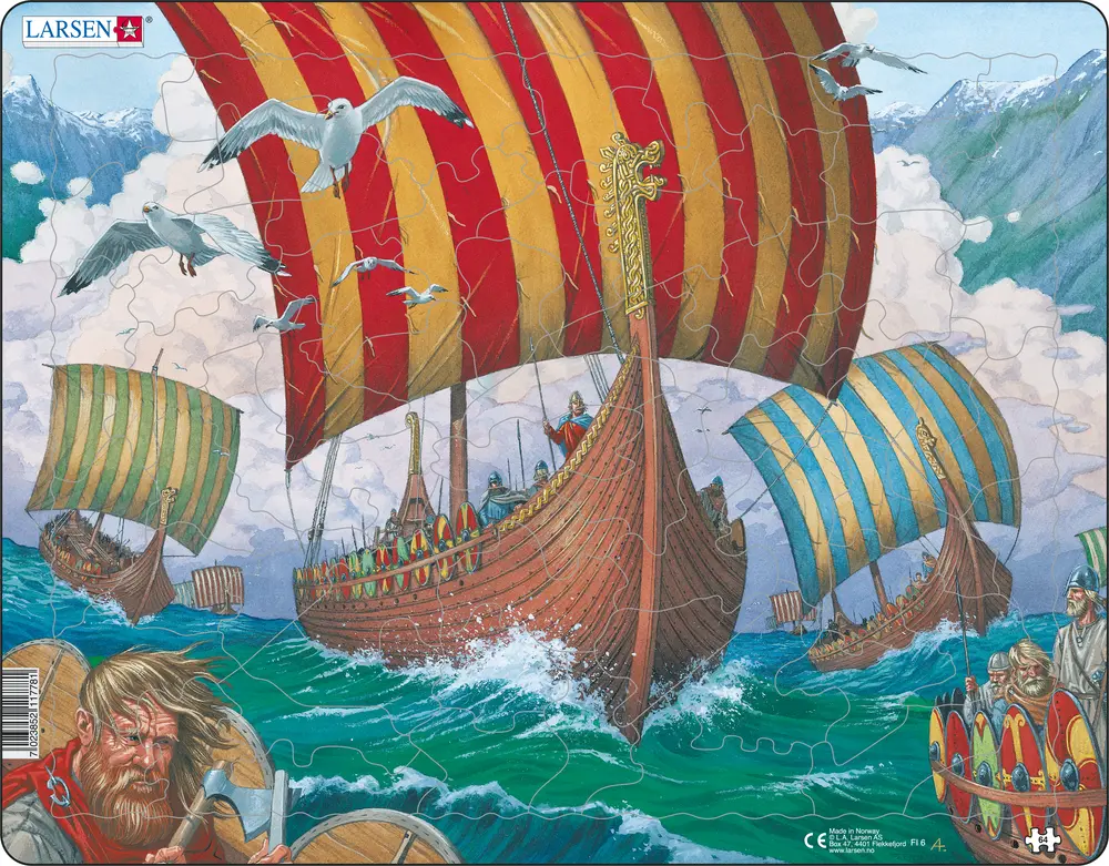 Пазл "Корабли викингов" - фото