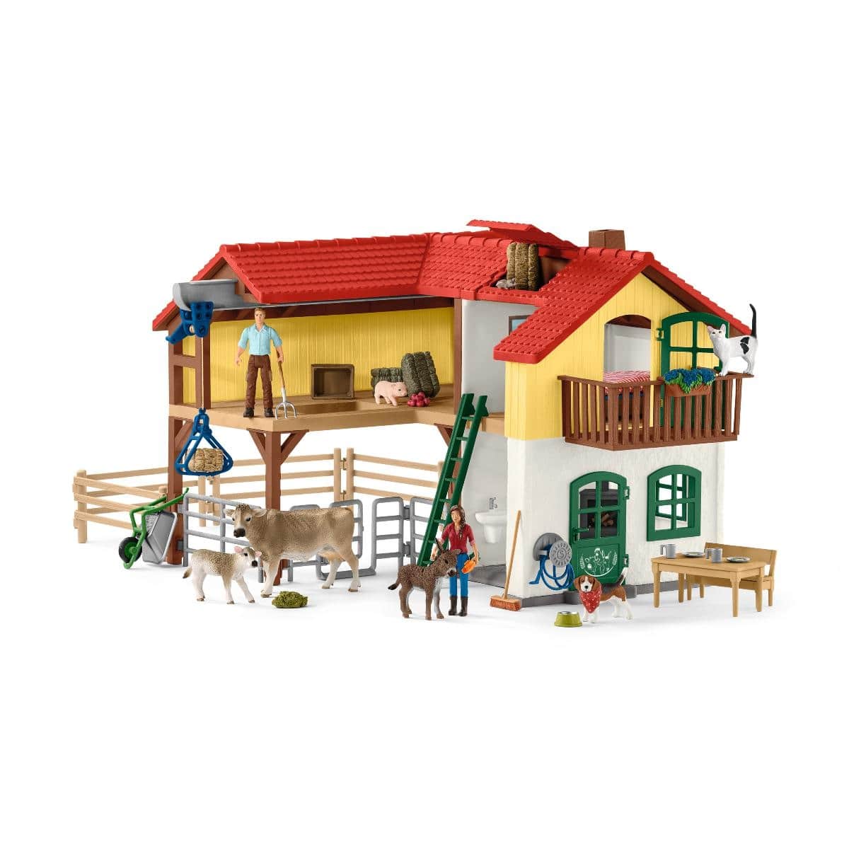 Ферма с хлевом и животными Schleich 42407 - купить за 19990 рублей рублей в  интернет-магазине Юниор