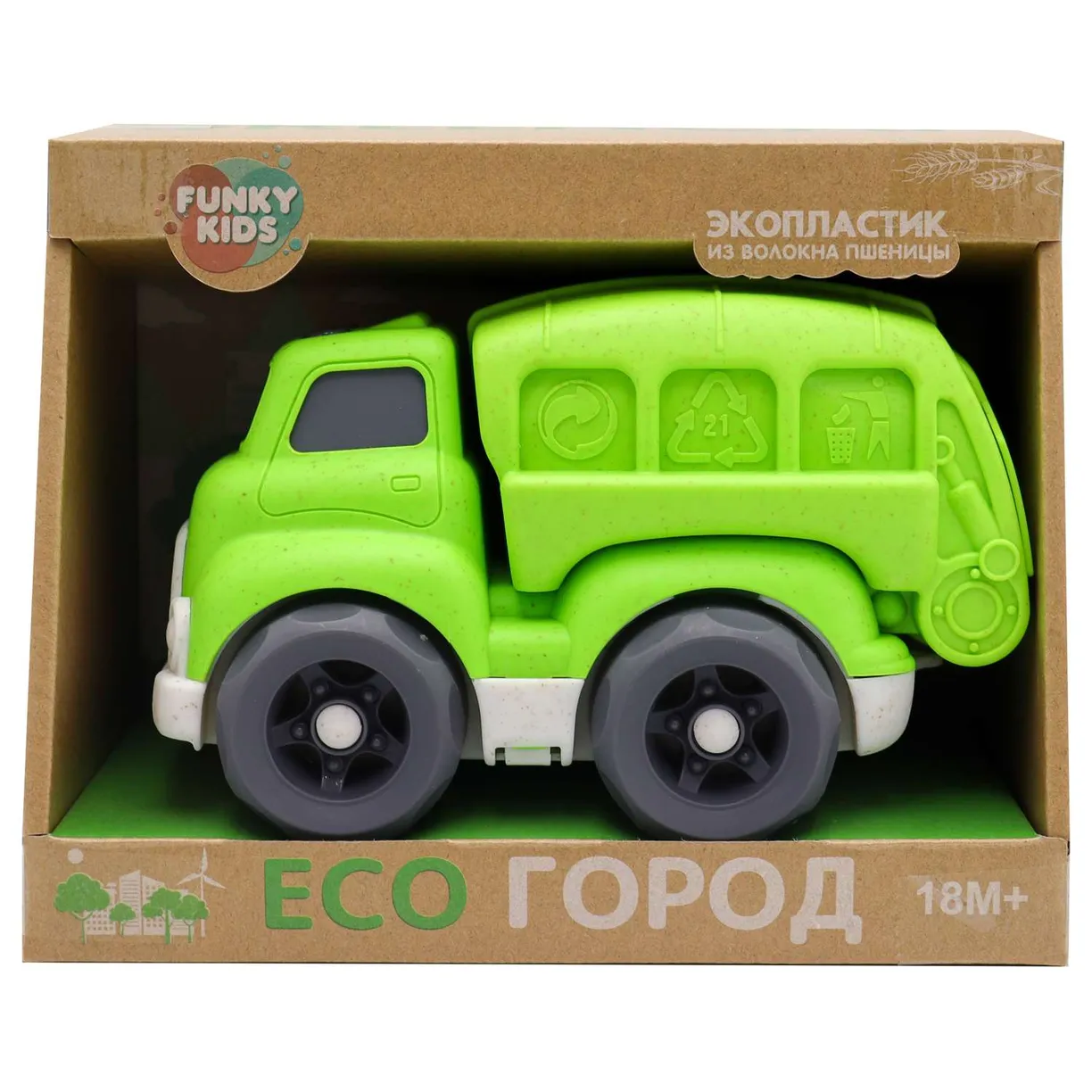 Эко-машинка городская техника Funky Toys FT0278084 - купить за 1590 рублей  рублей в интернет-магазине Юниор