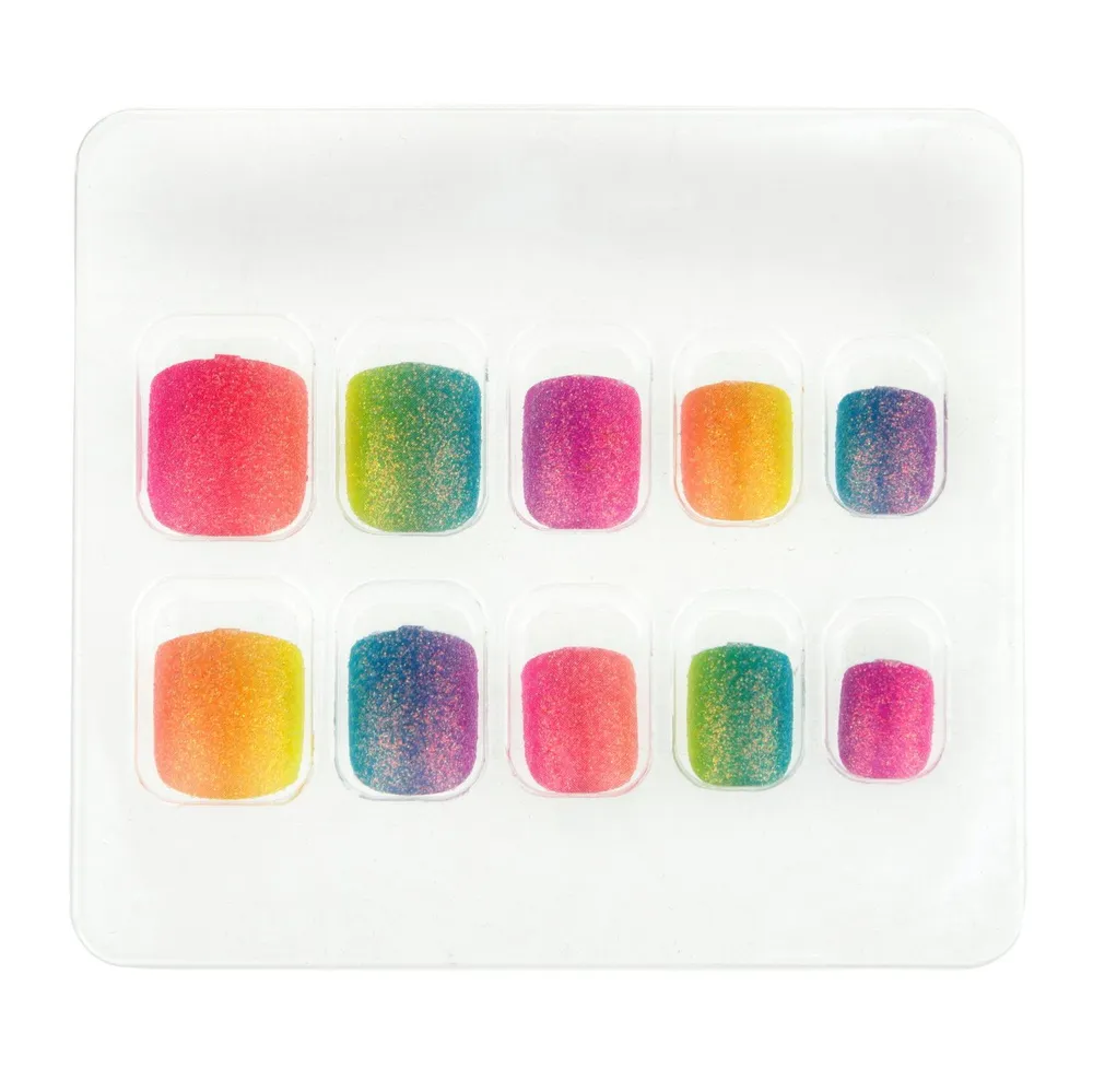Набор накладных ногтей №26 Rainbow Glow - фото