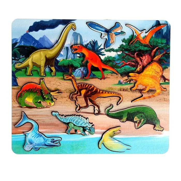 Рамка-вкладыш "Мир динозавров" - фото