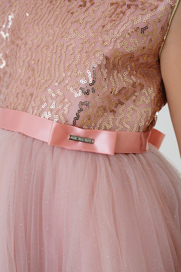 Одежда для праздника Платье "Розовое золото" - фото